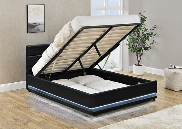 Quality Faxu Leather Ottoman Storage Bed for sale