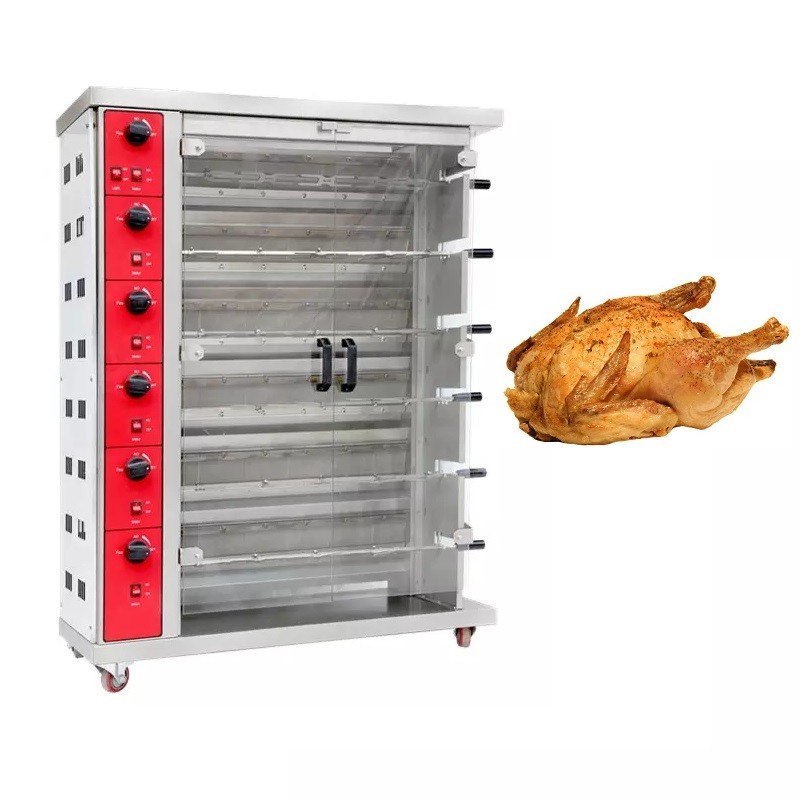 China 30pcs Rotisserie Chicken Gas Oven Roasted Chicken Machine With Overheat Protection factory