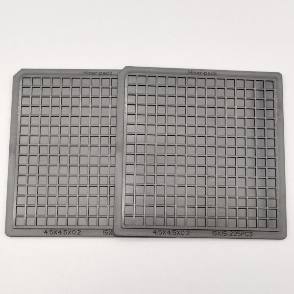 Quality Electronic Parts Waffle Pack Tray Stable Resistance ESD ABS Custom Size for sale