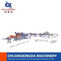 China Dry Type Full Automatic Multi Blade Ceramic tile Porcelain Cutting Machine Production Line factory