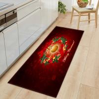 China Red Bells Long Kitchen Standing Mat Nonslip Bedroom Floor Carpets factory