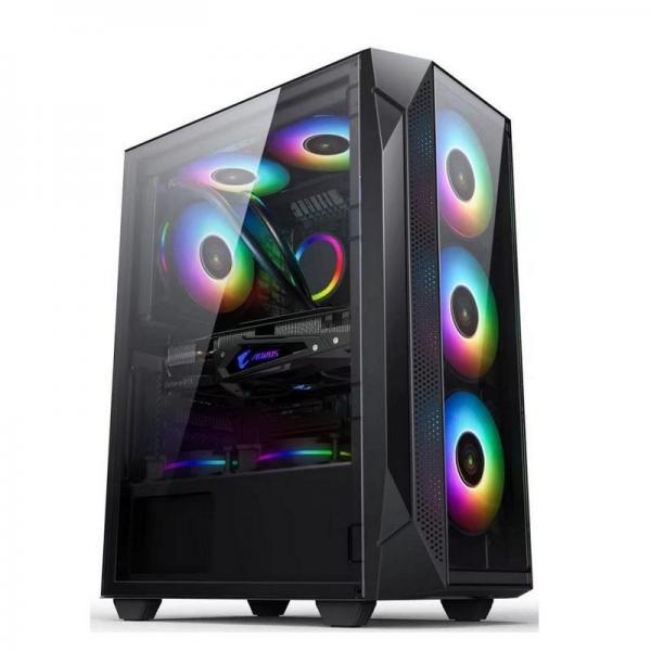 Quality ARTSHOW ATX/Matx Computer Case Tempered Glass panel on Side and Front Support for sale