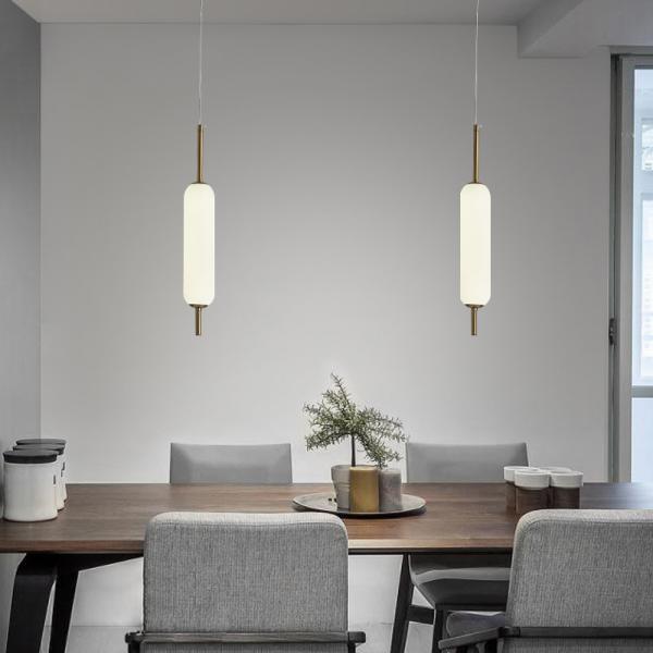 Quality Minimalist LED Pendant Light Dining Room 6000K Long Pendant Light for sale