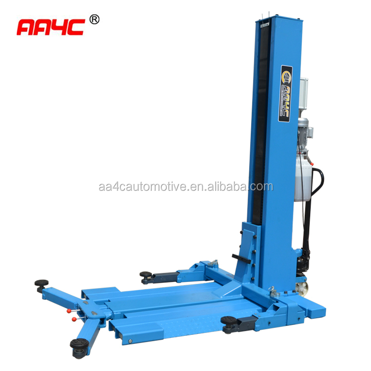 hydraulic one post lift  1 post lift  2.5T capacity , 1.8M lifting height ,manual release