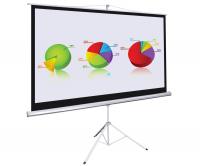 China 84&quot; tripod portable projector screen Stand With Black , Matte White Fabric factory