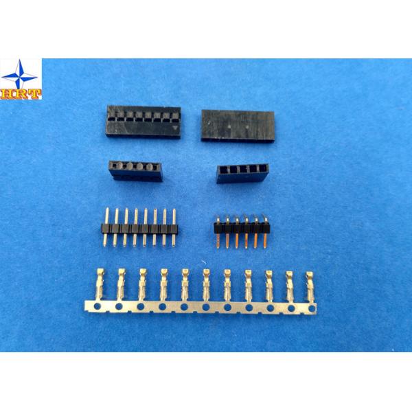Quality Single row 2.0mm pitch Dupont wire-to- board connector with gold-flash crimp terminals for sale