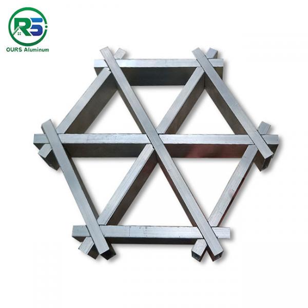 Quality Sound Absorption Triangular Square Grille Tube Metal Stud Wall Suspended Ceiling for sale