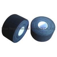 China 38mm  Cotton Sports Tape Black Color Cotton Training Athletic Tape For Joints Protection factory