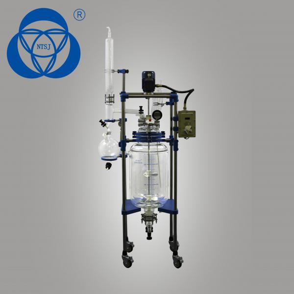 Quality Anti Corrosion Laboratory Reactor Vessel , Borosilicate Glass Reactor High Vacuum Degree for sale