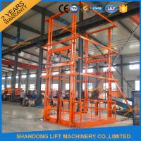 China 5T 6m Warehouse Hydraulic Guide Rail Freight Lift Elevator Vertical Goods Lift With CE TUV factory