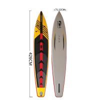 China Double Layer PVC 167x28 Inch Racing Inflatable SUP Board factory