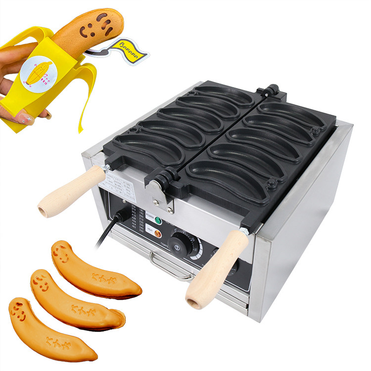 China Other Snack Machine Commercial Banana Shape Electric Waffle Wafer Maker 370*365*260mm factory