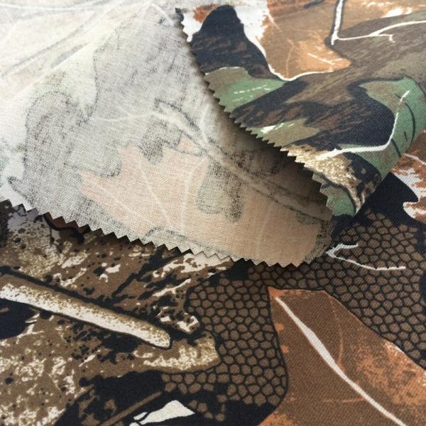Quality TC Twill Camouflage Fabric Custom Printed Design For Hunting Coat for sale