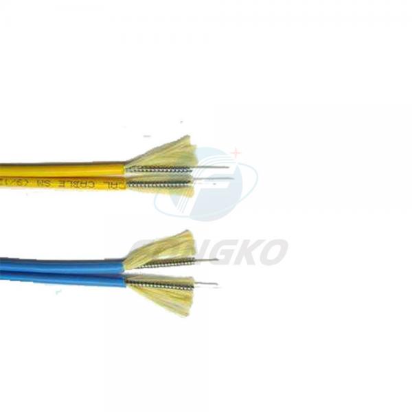 Quality G655 4mm Duplex Armored Fiber Optic Cable Gjsfjbv For Indoor Distribution for sale