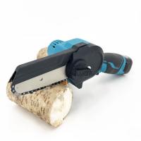 China 21V Brushless Hand Battery Cordless Mini Chain Saw 4 Inch Wood Cutting Machine factory