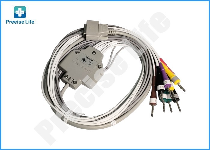 China Nihon Kohden BJ-963D ECG Patient Cable IEC Color Code 3.0DIN For ECG Machine factory