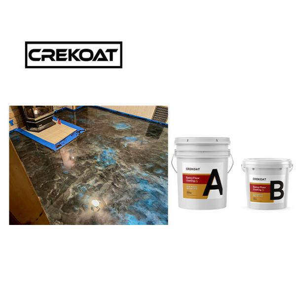 Quality Brush Two Pack Epoxy Floor Paint Hardener Chemical Resistant Epoxy Paint Glossy for sale