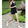 China Summer wear cotton running of workout clothes leisure vest shorts sports outfit for girl factory