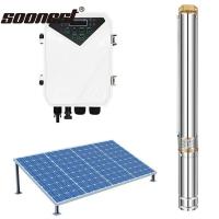 China 3000W Solar Borehole Water Pump System For 150M Depth Solar Submersible Well Pump Solar Submersible Deep Well Water Pump factory