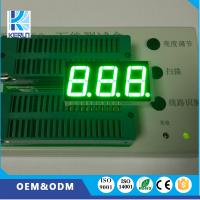 Quality Pure Green 3 Digit Seven Segment LED Display 0.56 Inch For Instrument Panel for sale