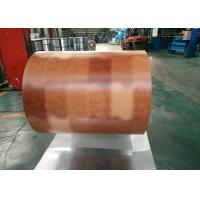 China Printing Color Prepainted Galvalume Steel Coil 55% Wooden Brick Pattern factory