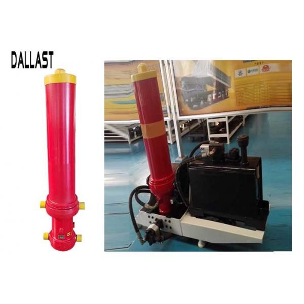 Quality Muiti Stage Dump Trailer Hydraulic Cylinder  , Single Acting Hydraulic Ram for Mining Truck for sale