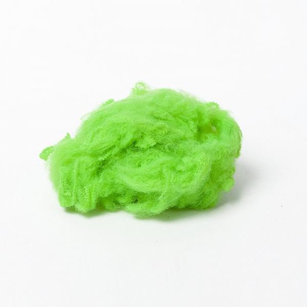 Quality Dope Dyed Green 12dtex Recycled Polyester Staple Fiber For Nonwoven Carpet Felt for sale