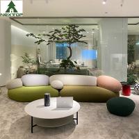 China Cobblestone Design Fabric Sofa Set Combination Living Room Lobby Pebble Sofa factory