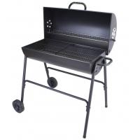China Outdoor Barbecue Trolley Charcoal Smoker BBQ Grill With Powder Coating Surface factory