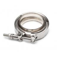 Quality 3.0 Inch 76mm V Band Clamp Mild Steel Interlocking Flanges With Quick Lock for sale