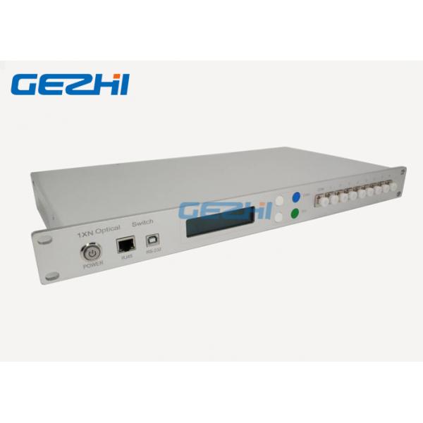 Quality Low Insertion Loss Rack 1650nm 1X8 Optical Switch Equipment for sale