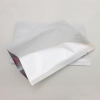 China Three Side Seal Foil Pouch Packaging , Silver Food Grade Packaging Bag factory