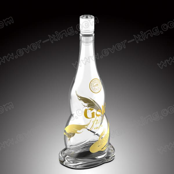Quality Twist Custom Glass Bottles 700ml With Glass Stopper Cork for sale