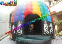 China Crazy Disco Dome Commercial Bouncy Castles , Inflatable Music Jumping Castle 5 x 5 Meters factory