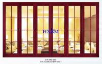 China Timber Look Aluminium Doors With Wooden Finish With 6063 -T5 Aluminum Profile factory