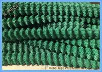 China 9 Gauge Green PVC Coated Colored Chain Link Fence For Rural Fencing 4 Feet Height factory