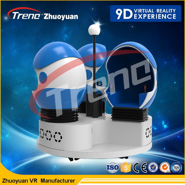 Quality Single Seats 2 Player 9D Action Cinemas 360°Panoramic View For Shopping Mall for sale