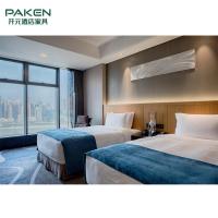 China Simple 4 Star Veneer Hotel Bedroom Furniture Sets factory