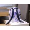 China Watercolor Blue Canvas Backpack factory