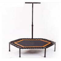 China Silent Trampoline with Adjustable Handle Bar, Fitness Trampoline Bungee Rebounder Jumping Cardio Trainer for sale