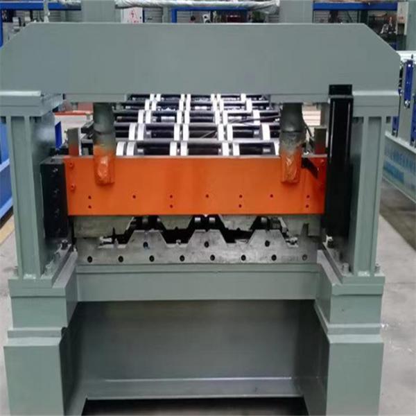 Quality Steel Floor Decking Roll Forming Machine Hydraulic Cutting Roofing Construction for sale
