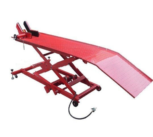 Quality 2 Ton Scissor Vehicle Lift 12000 Lb Air Powered Motorcycle Lift for sale