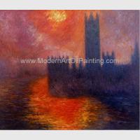 China Old Master Claude Monet Oil Paintings Houses of Parliament painting Hand Painted factory
