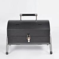 China Cool Portable Folding Oil Drum Barbeque Cylinder Charcoal Grill For Outdoor Camping factory