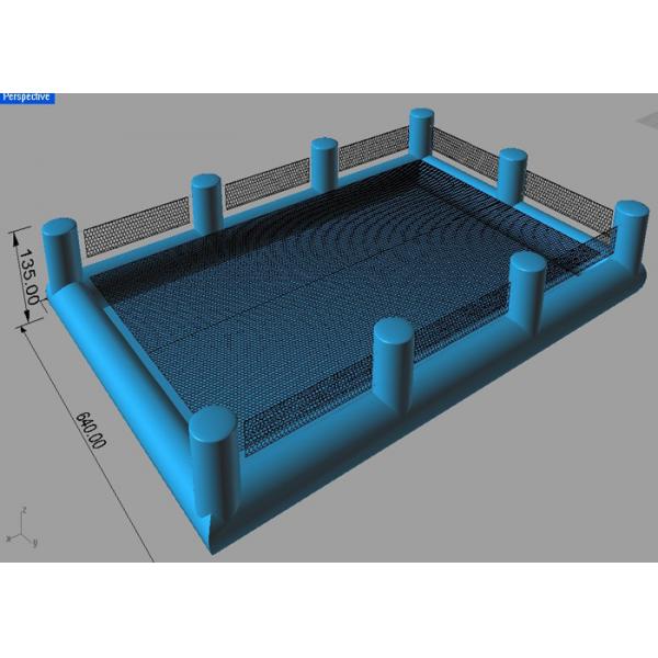 Quality Custom 0.9mm PVC Square Inflatable Swimming Pool Waterproof 9.5mL x 6.4mW for sale