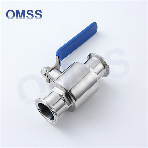 Quality 1/2"-12" Ball Sanitary Valve Clamped Stainless Steel Ball Npt Valve For Beverage for sale