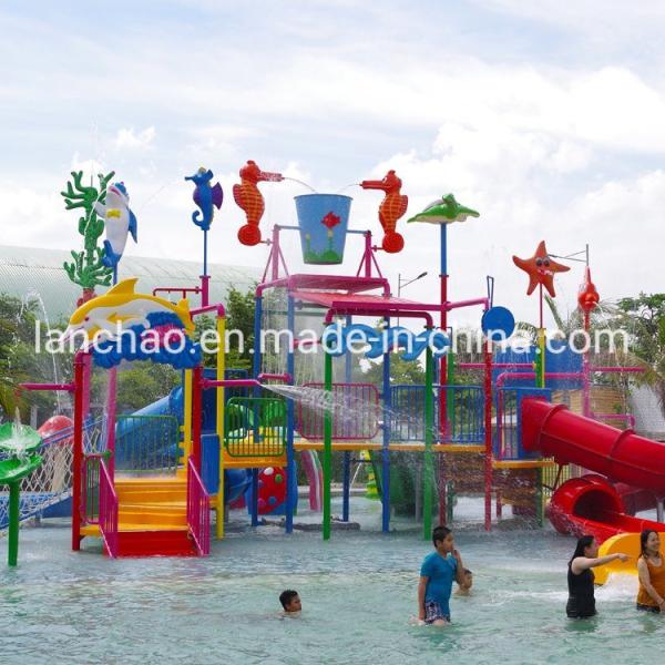 Quality Family Interactive Water Park Spray Water House Slide Equipment for sale