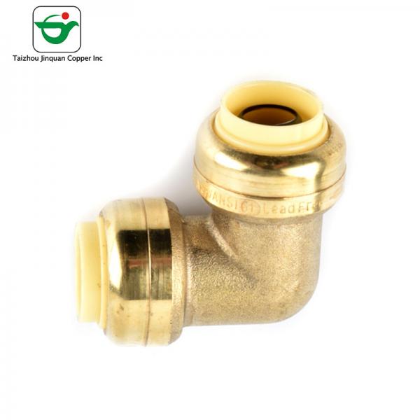 Quality 3/4''X3/4'' CA360 CA377 Copper Push Fit Fittings 90 Degree Elbow for sale