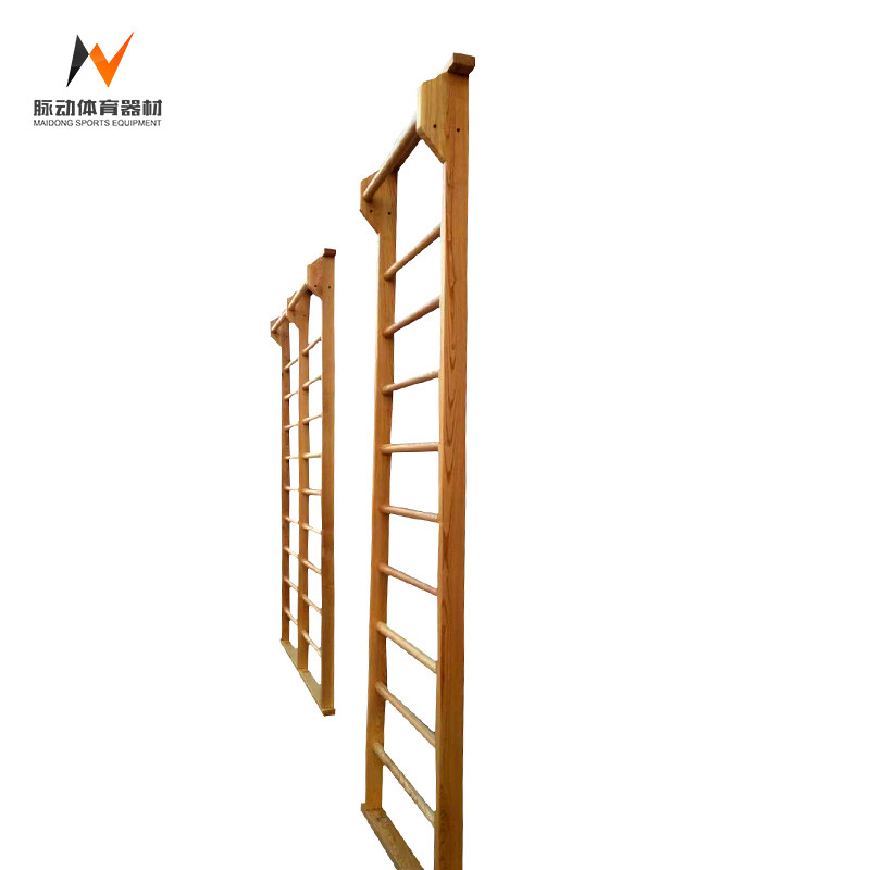 China Sturdy Construction Indoor Wooden Ladder for Gymnastics 9 Stepper Wall Home Exercise factory