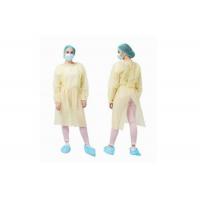 China Universal Size Yellow Disposable Isolation Gown Non Sterile Anti Bacterial for sale